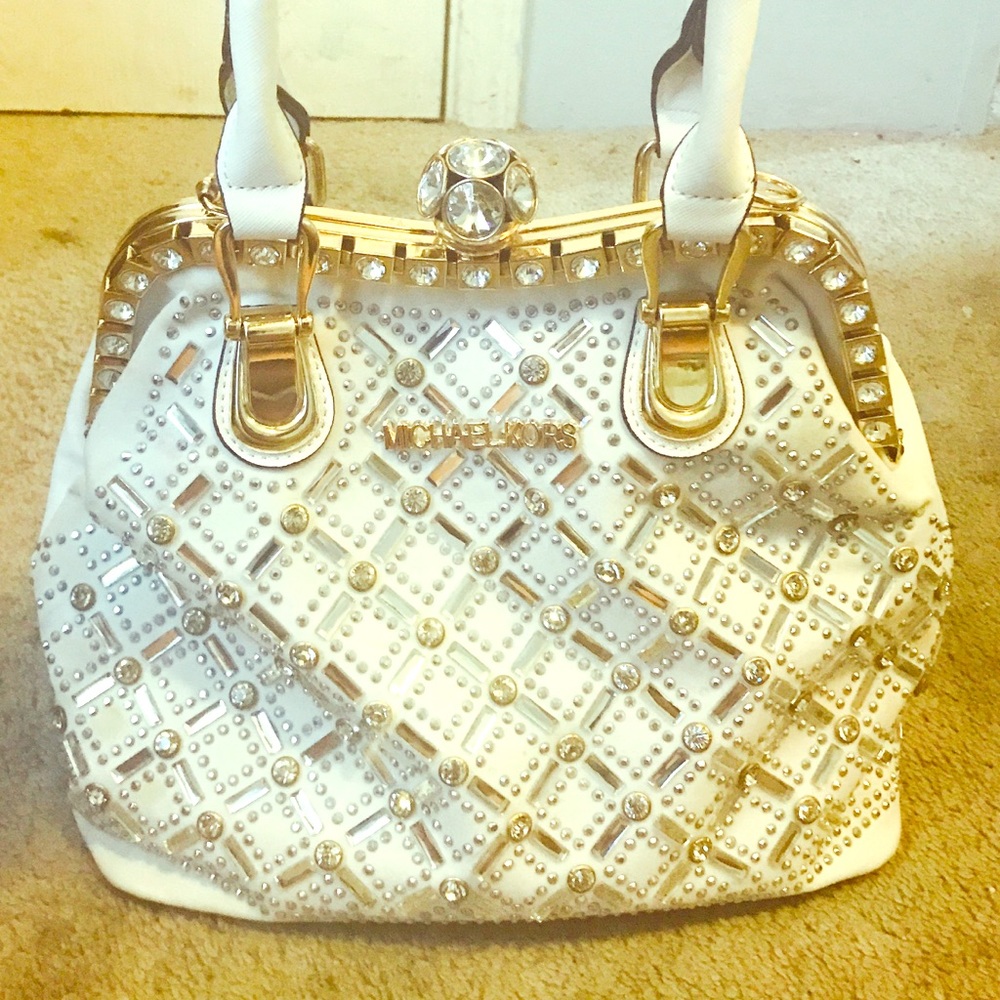 Beautiful ladies white purse